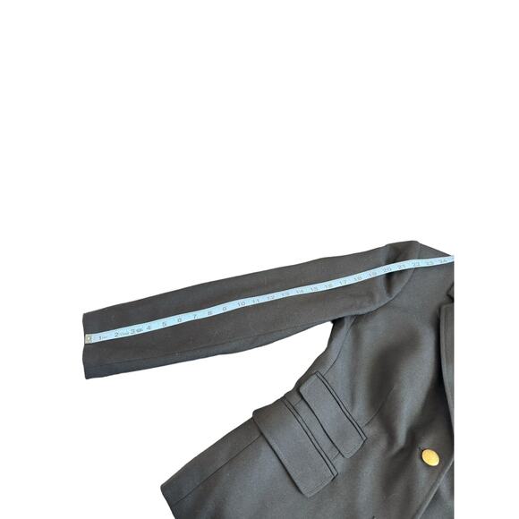 J.Crew Schoolboy Blazer Black Wool Blend Preppy Office Dark Academia Size 2 - Picture 13 of 14